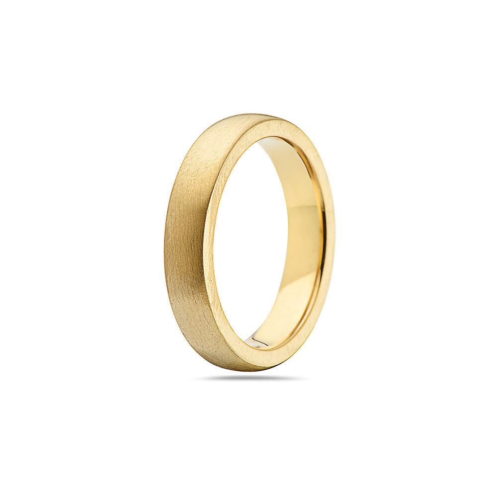 DIEGO BARRUECO 4MM BRUSHED BAND RING BY SEVEN50 IN STAINLESS STEEL
